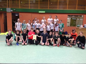 Siegerklasse des Handballturniers 2016/ 2017